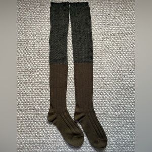 Two-tone Overknee Socks